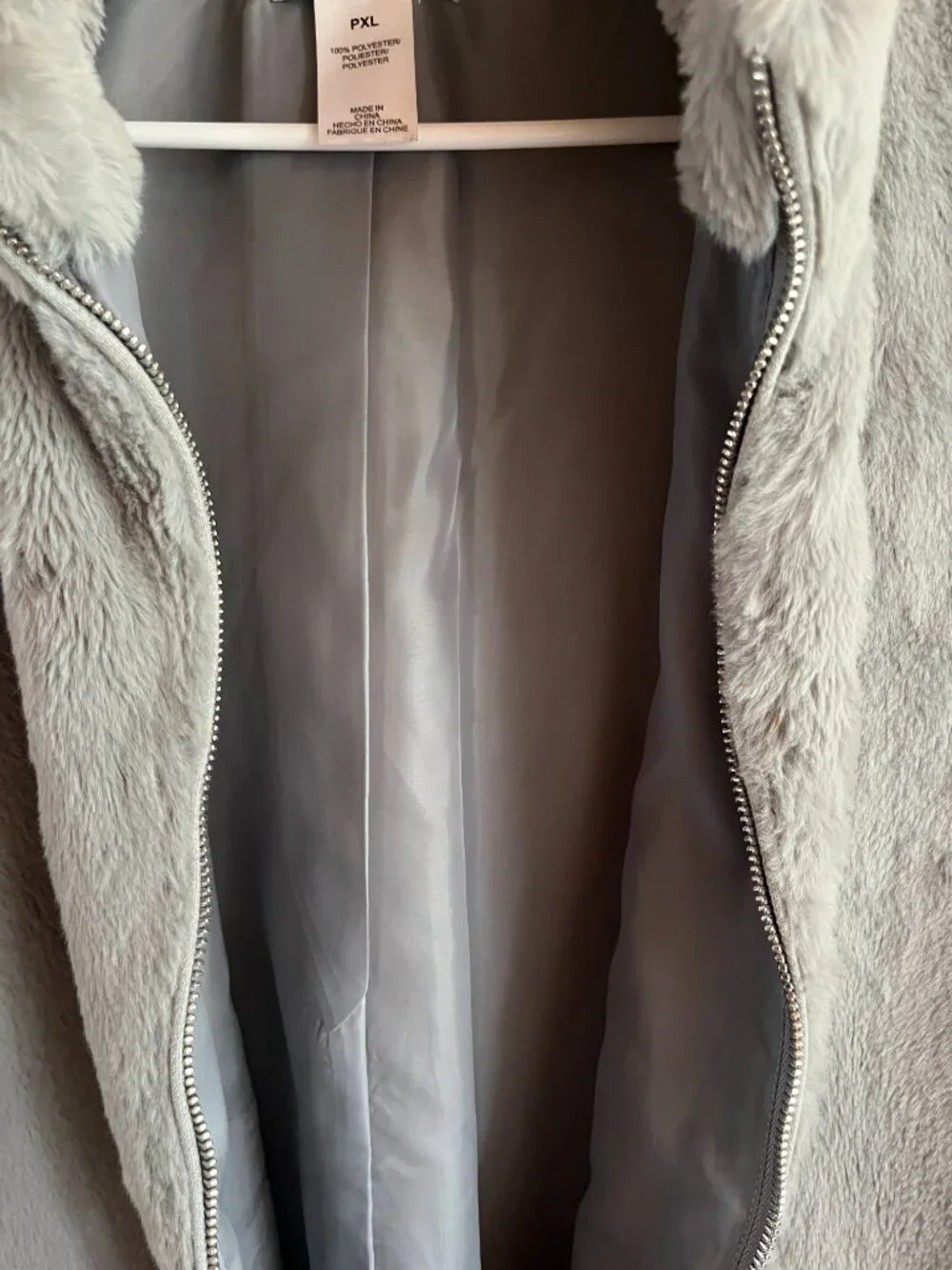 Gray Furry Jacket
